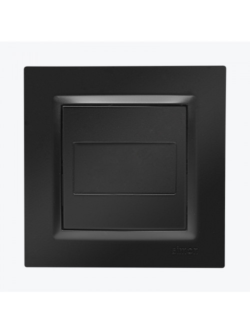 Capac cu suport metalic negru mat CPS.01/49 SIMON 10