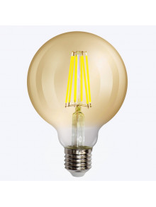 Светодиодная лампа филамент AMBER G95 8W 2200K E27 800 Лм PL-G95AF8WW PANLIGHT