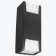 Фасадный светильник max.2x35W GU10 IP44 75x95x238mm черный PL-13272P PANLIGHT
