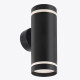 Бра 2XGU10 круглый черный PL-23022B