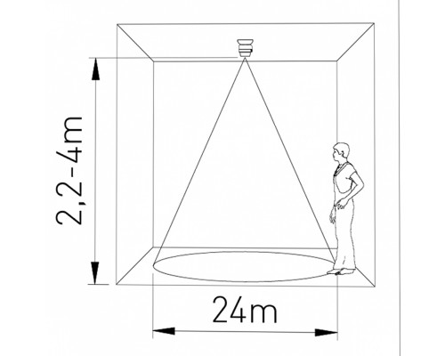 Датчик движения и присутствия CO-3 CR-CO3000-00