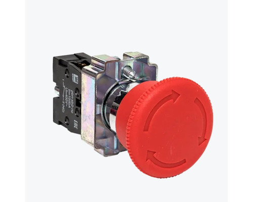 Кнопка BS542 поворотная красная грибок NC EKF PROxima