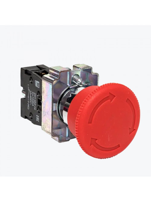 Кнопка BS542 поворотная красная грибок NC EKF PROxima