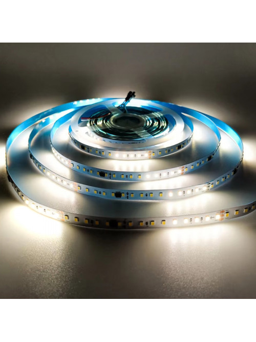 Адресная светодиодная лента SPI, PL-2835PIXS-W120-24, IP20, 8mm, 24V, 9.6W/m, 120led/m, 4000K, 5m