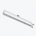 LED liniar grila magnetică negru 24W,4000K,DC48V,445MM PANLIGHT ULTRA SLIM PL-24MTA-BK