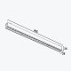 Светильник Linear на магнитную шину черный 24Вт,4000K,DC48V,445MM PANLIGHT ULTRA SLIM PL-24MTA-BK