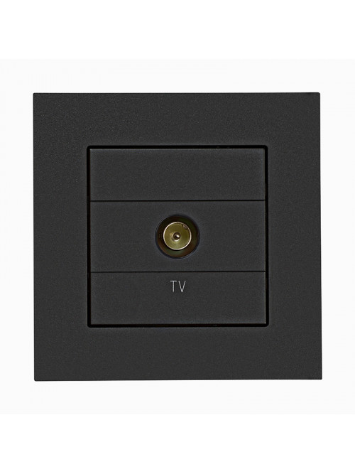 Розетка одинарная TV черный мат TAK1.01/149 SIMON 55
