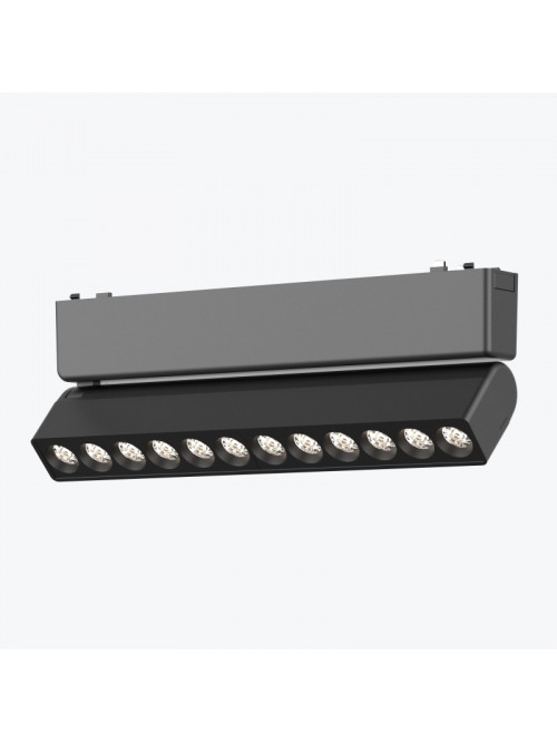 Светильник Linear поворотный на магнитную шину черный 12Вт,4000K,DC48V,230MM PANLIGHT ULTRA SLIM PL-12MTC-BK