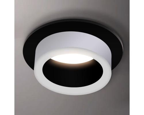 Spot incorporat GU10 rotund negru PL-23424B