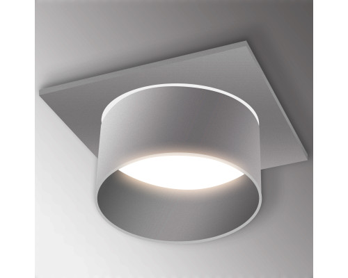 Встраиваемый светильник GU10 квадратный белый PL-23425W