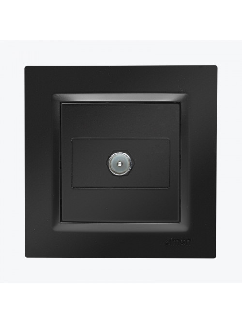 Priza unitara TV negru mat CAK1.01/49 SIMON 10