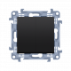 Întrerupător dublu negru mat CW5.01/49 SIMON 10