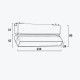 Светильник Linear поворотный на магнитную шину черный 12Вт,4000K,DC48V,230MM PANLIGHT ULTRA SLIM PL-12MTD-BK