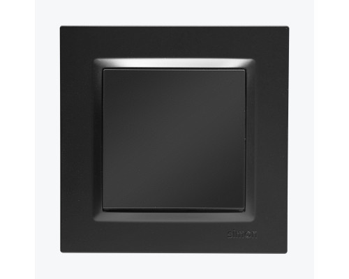 Intrerupator unitar cu revenire negru mat CP1.01/49 SIMON 10
