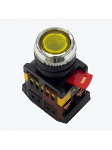 Кнопка ABLFS-22 с подсветкой желтый NO+NC 230В ablfs-22-y EKF PROxima