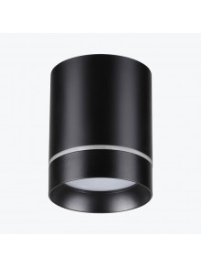 Точечный накладной светодиодный светильник LED 12W 4000K круглый черный PL-2343512W