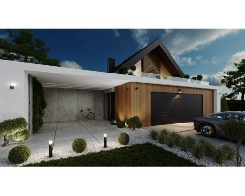 Светильник светодиодный с солнечной панелью DAVOS черный LD-DAVOS-1000-10