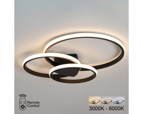 Lustra LED 46W negru PL-21743B