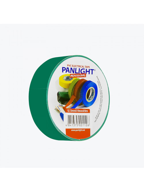 Изолента ПВХ зеленая 19x9 PANLIGHT