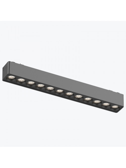 Светильник Linear на магнитную шину черный 12Вт,4000K,DC48V,230MM PANLIGHT ULTRA SLIM PL-12MTA-BK