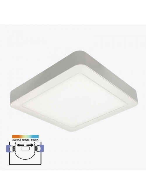 Спот LED накл/встр. 24W 3CCT квадратный белый PL-US24UPP3CCT PANLIGHT