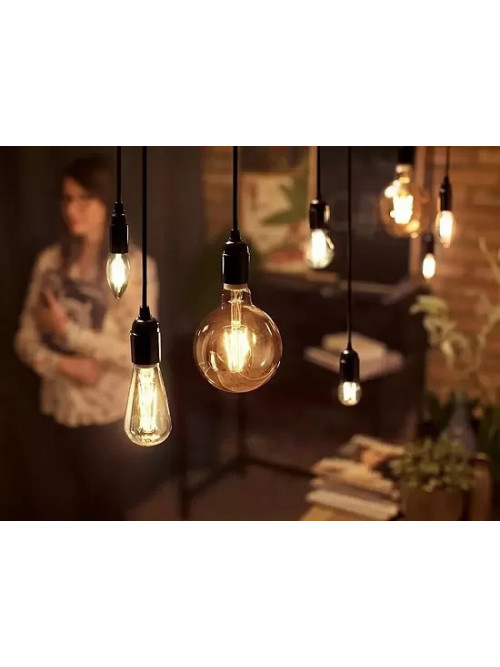 Светодиодная лампа филамент AMBER G95 8W 2200K E27 800 Лм PL-G95AF8WW PANLIGHT