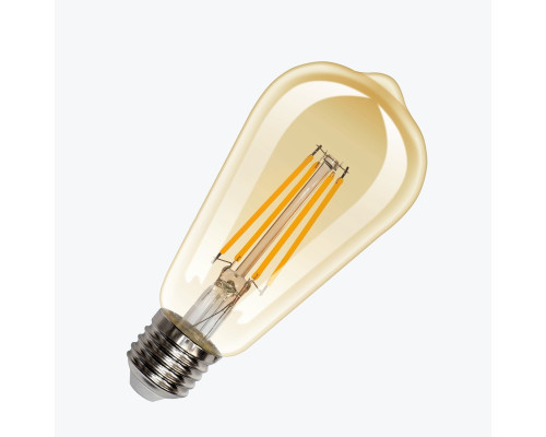 Bec LED filament AMBER ST64 8W 2200K E27 880Lm PL-ST64AF8WW PANLIGHT