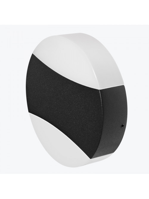 Светильник настенный LED 9W 4000K уличный IP54 круглый черный PL-15202P PANLIGHT