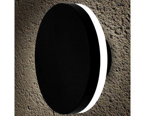Светильник настенный LED 6W 4000K уличный IP54 круглый черный PL-13611P PANLIGHT