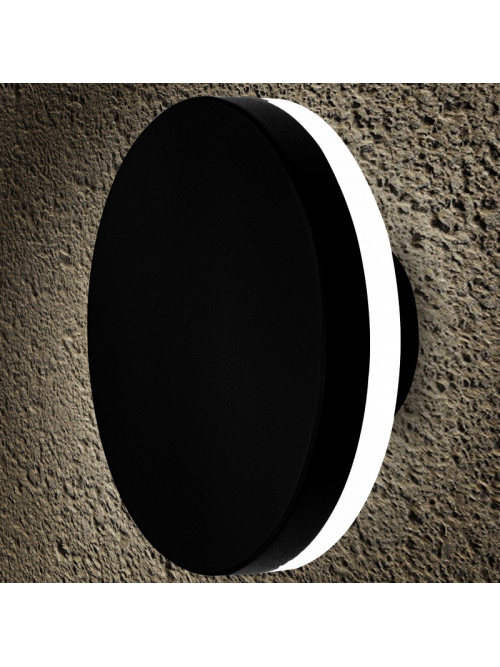 Светильник настенный LED 6W 4000K уличный IP54 круглый черный PL-13611P PANLIGHT
