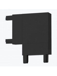 Угловое соединение L  для магнитной накладной шины черный PANLIGHT ULTRA SLIM PL-TLC-A-L