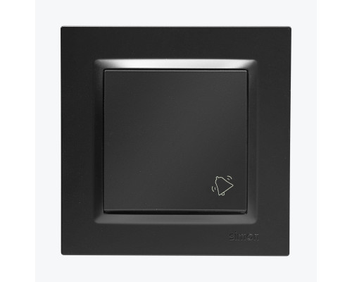 Buton sonerie negru mat CD1.01/49 SIMON 10