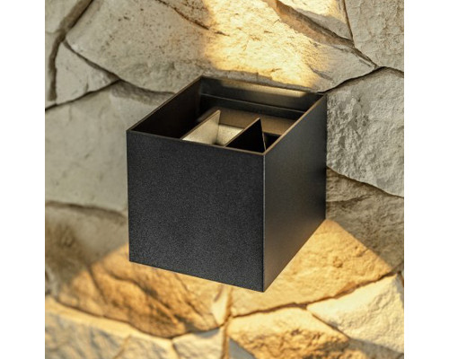 Светильник LED 6W 4000K уличный настенный IP54 230V 4000K черный PL-WLA06PW-BL