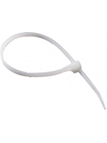 Colier din plastic. Dimensiuni: 3.6x200mm Culoare: Alb  (100 buc)