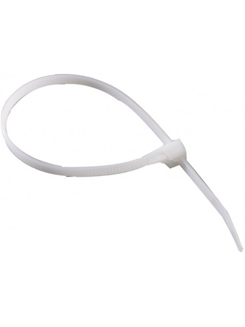 Colier din plastic. Dimensiuni: 3.6x200mm Culoare: Alb  (100 buc)