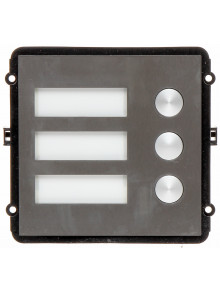 VTO-2000A-B Panou de apel p/u 3 abonati Dahua. Finisaj: Metal