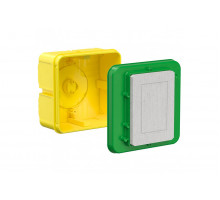 Universal installation housing with mineral fibreboard cover