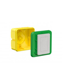Universal installation housing with mineral fibreboard cover