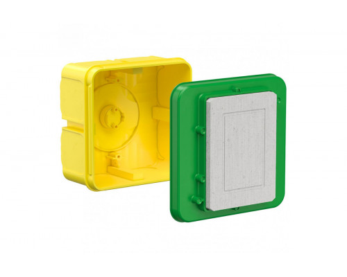 Universal installation housing with mineral fibreboard cover