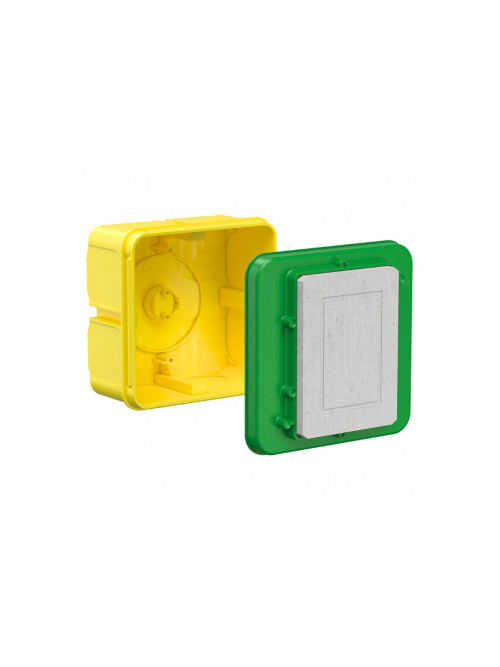 Universal installation housing with mineral fibreboard cover