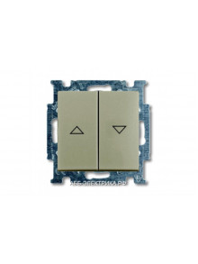 Выключатель жалюзийный кнопочный, цвет Шампань, ABB Basic 55