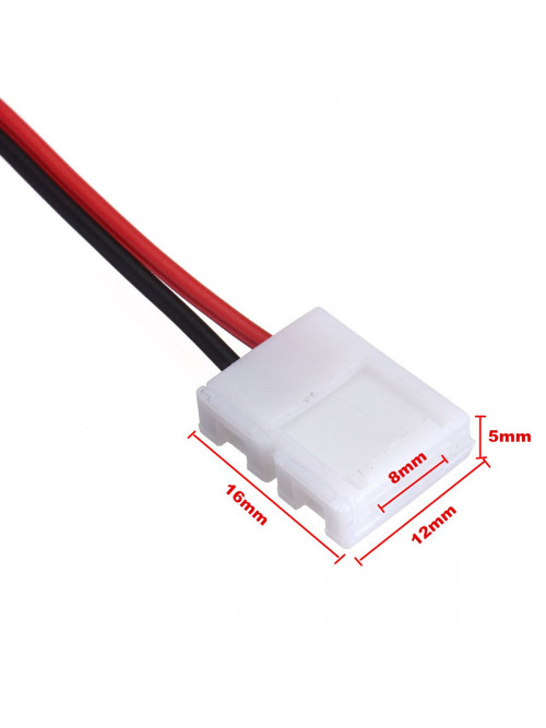 Кабель PROLUM™ для ленты 8мм, 2835\3528, + 2 зажима