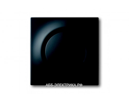 Светорегулятор поворотно-нажимной 600Вт для ламп накаливания, цвет Черный бархат, ABB Impuls