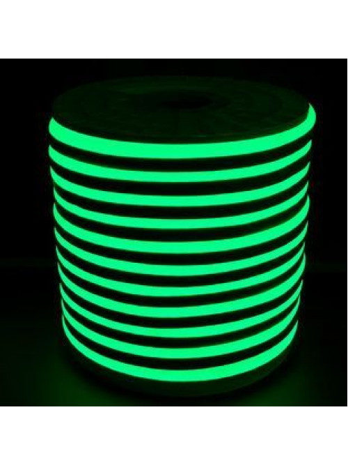 Светодиодный неон PROLUM™ 8x16, IP68, 220V, Series "GL", Зеленый, PRO