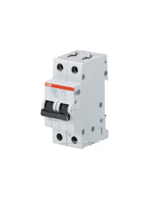 ABB S201 Автоматический выключатель 1P+N 6А (C) 6кА
