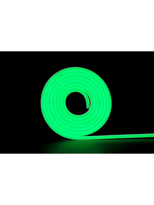 Светодиодный неон PROLUM™ 6x12, IP68, 12V, Series "FX", Зеленый, PRO