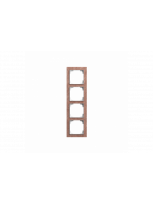 Cover frame 4gang slate terra rosso - Busch-art linear