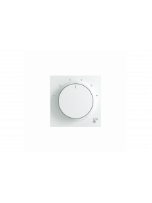 Cover plate with legend Characters 1 ... 6 for Thermostat Turn button studio white - Busch-art linear