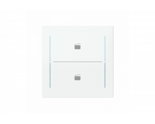 Busch-Jaeger – LFST/A.2.70.11-44G Cover plate with legend with Symbol "scene" studio white - Busch-art linear