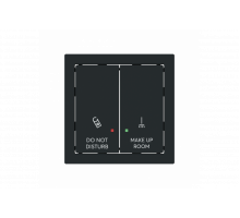 Rocker with legend DND, MUR for Switch/push button Two-part rocker black matt - Busch-art linear